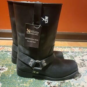 Xelement Men's Harness Motorcycle Boots Size 12W Brand New with Tags